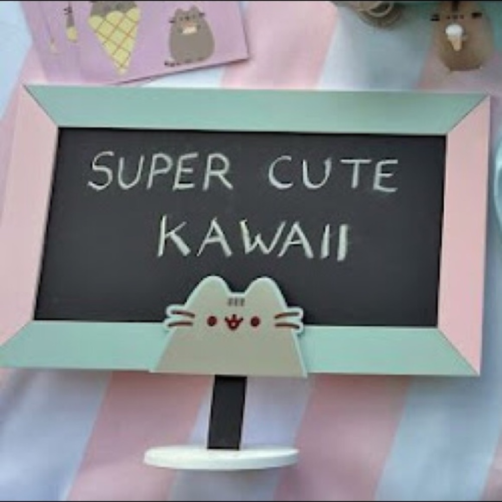 Pusheen Summer 2021 box chalkboard